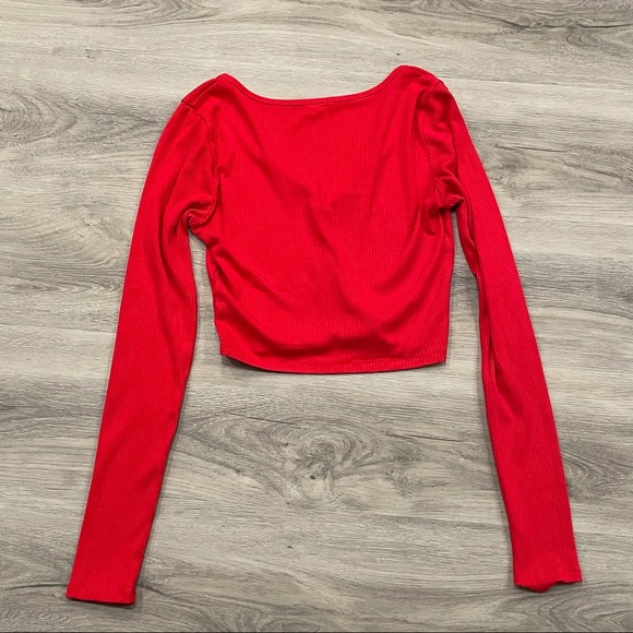 Garage Long Sleeve Crop Top Size S - Picture 3 of 4